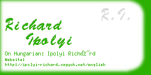 richard ipolyi business card